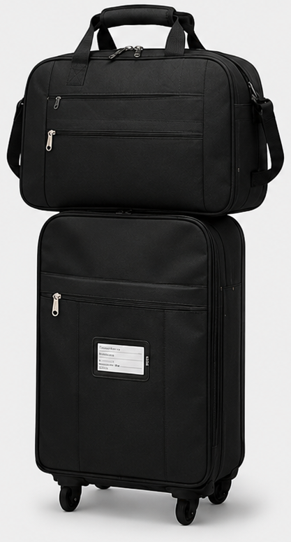 PRIORITY SIZE CABIN BAG SETS Black