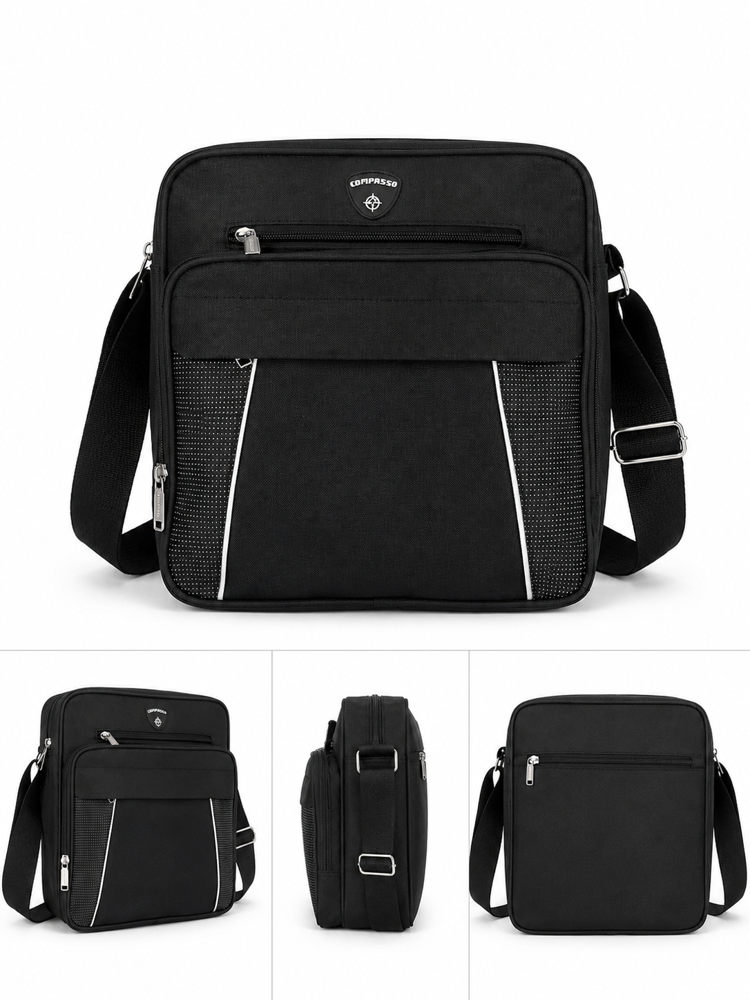 Under Seat Cabin Bag Compass Shoulder Bag 35x30x20cm