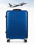 Blue Ridge Super Sheen Overhead Hard Shell Spinner Suitcase 55x40x20cm Blue