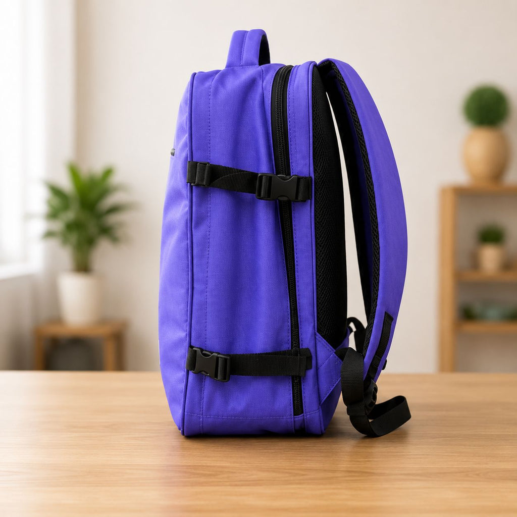 Ryanair Max Size Overhead Cabin Backpack 55x40x20cm Purple 1.0 Kg