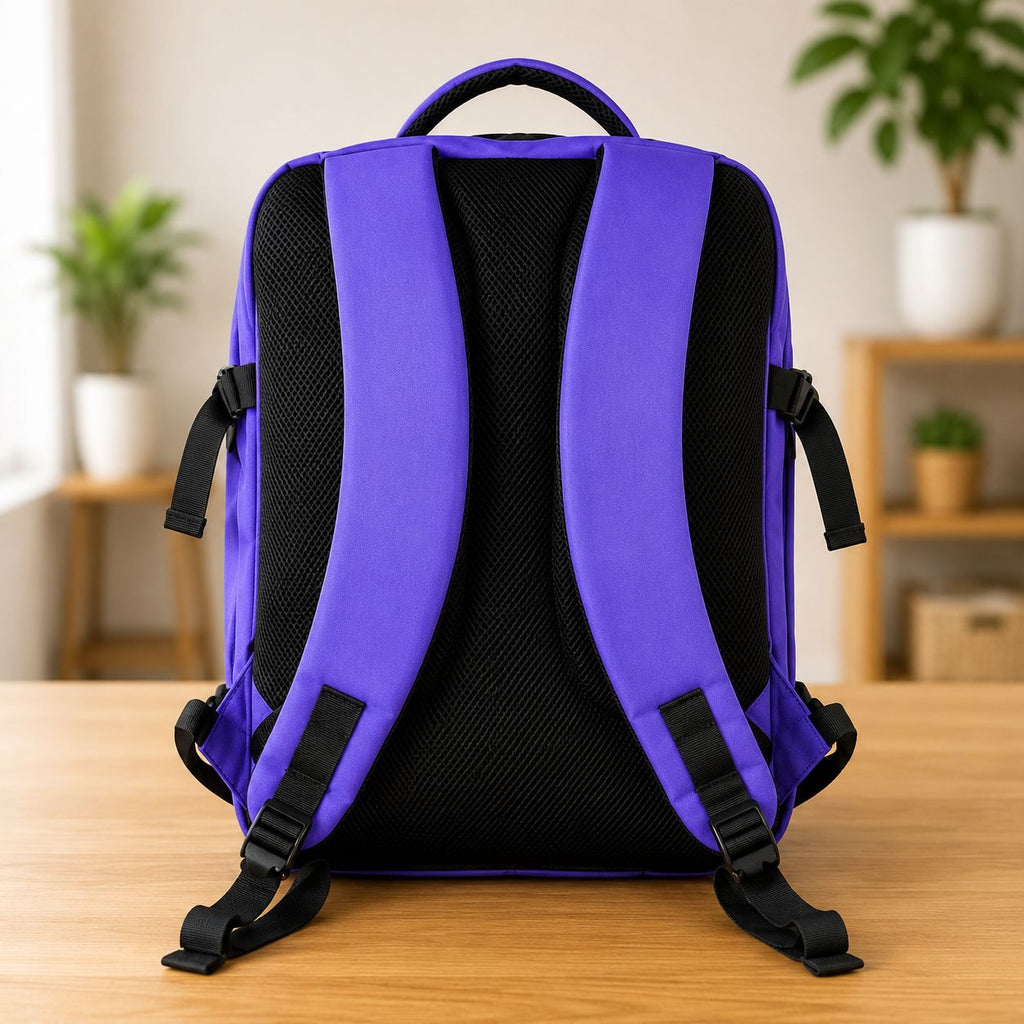 Ryanair Max Size Overhead Cabin Backpack 55x40x20cm Purple 1.0 Kg