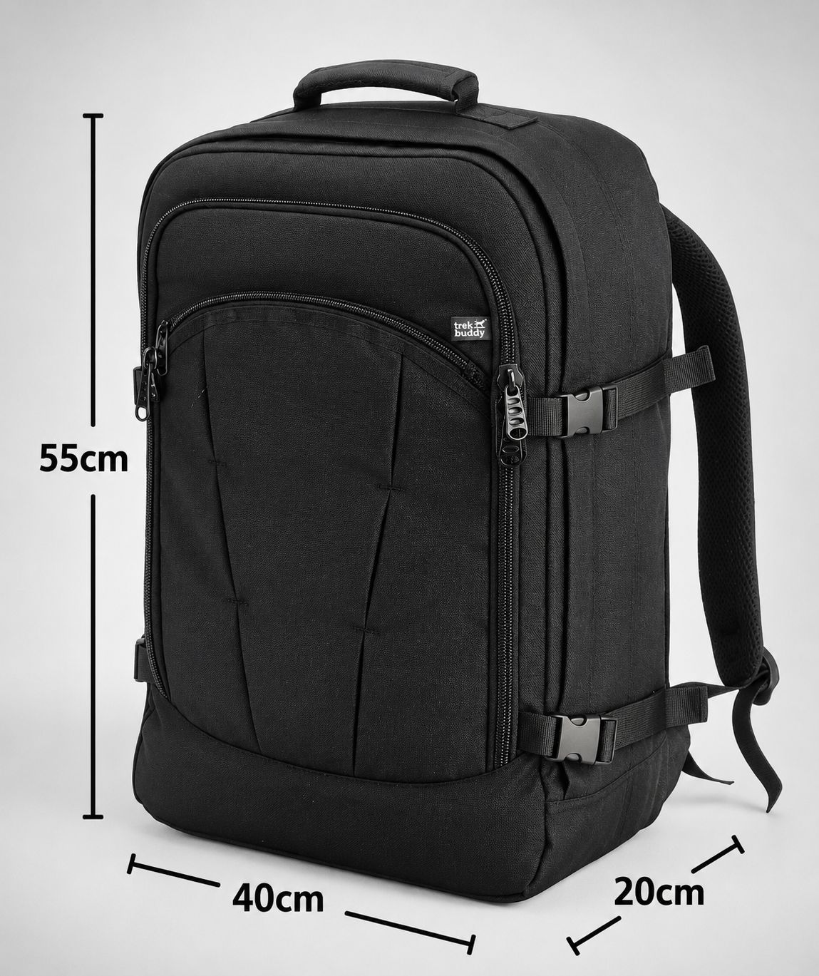Overhead Cabin Backpack 55x40x20com 40Litres 0.6 Kg Classic Black