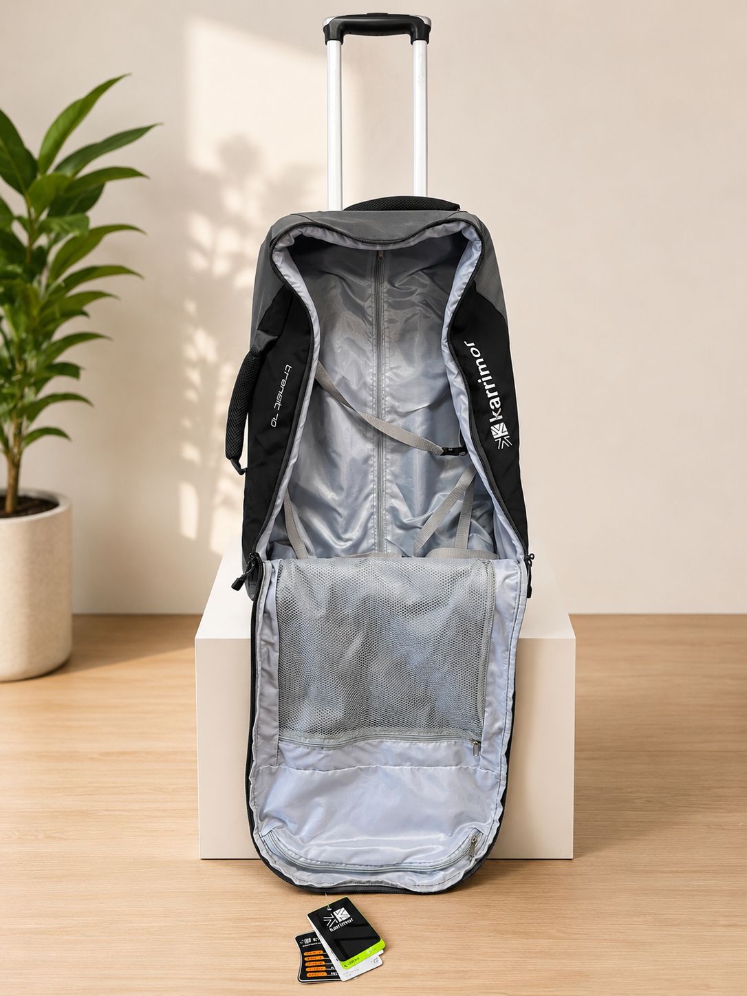 Check In Luggage Karrimor Transit 70 Litre 62x40x23cm Backpack 2.45 kg  Black/Grey